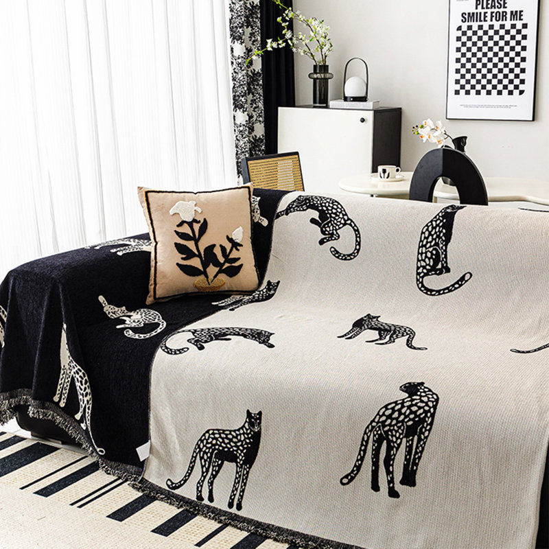 Housse pour canapé en chenille, H 0,2 po x l 51,18 po x P 70,87 po