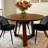 Cascais Round Dining Table With Japandi Base-105509200-105509198