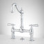 Bridge Widespread Bathroom Faucet with Lever Handles