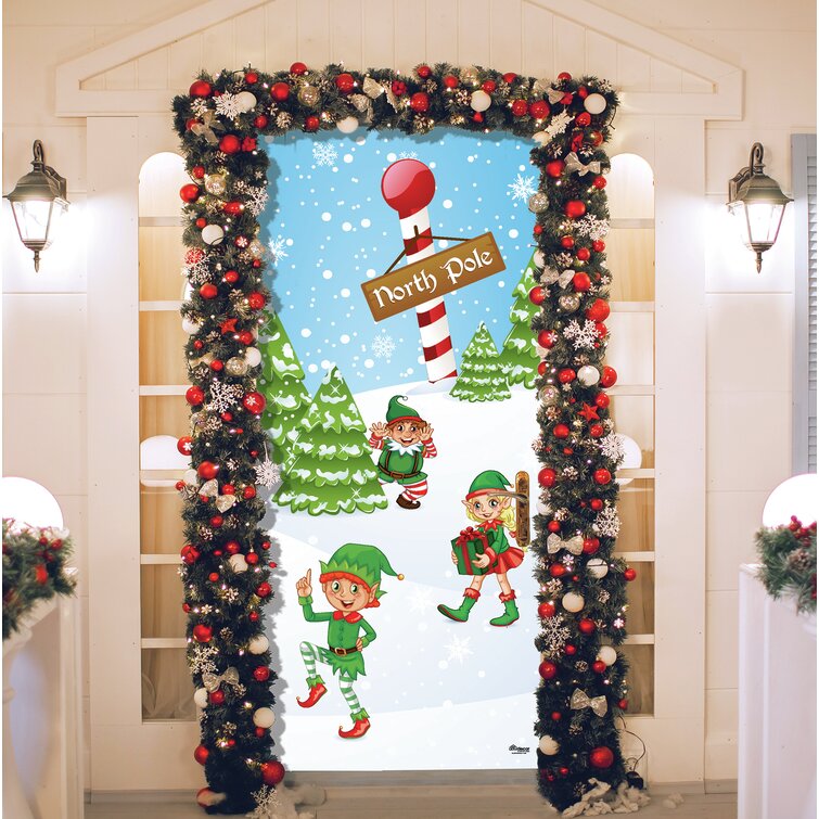 The Holiday Aisle® North Pole Elves Christmas Garage Front Door ...
