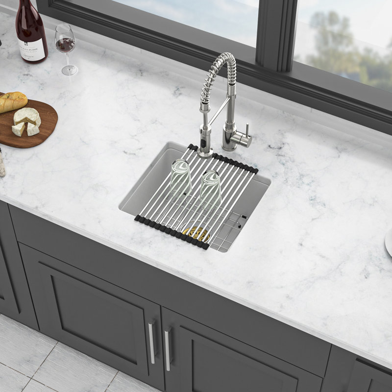White Granite Composite Undermount Quartz Kitchen Sink | Gift Idea