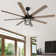 Modern 66 Inch Ceiling Fan With 6 Speed Wind 8 Blades Remote Control Reversible DC Motor With Light
