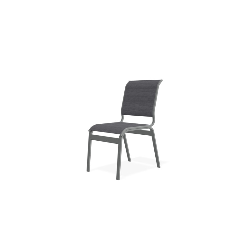 Chaise sans accoudoirs Aruba II, Étain Augustine, Graphite
