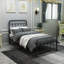 Metal Platform Bed Frame,Victorian Style Headboard/Footboard/Under Bed Storage/No Box Spring Needed