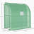 7' X 3' X 7' Lean To Greenhouse, Walk-In Green House, Plant Nursery With 2 Roll-Up Doors And Windows