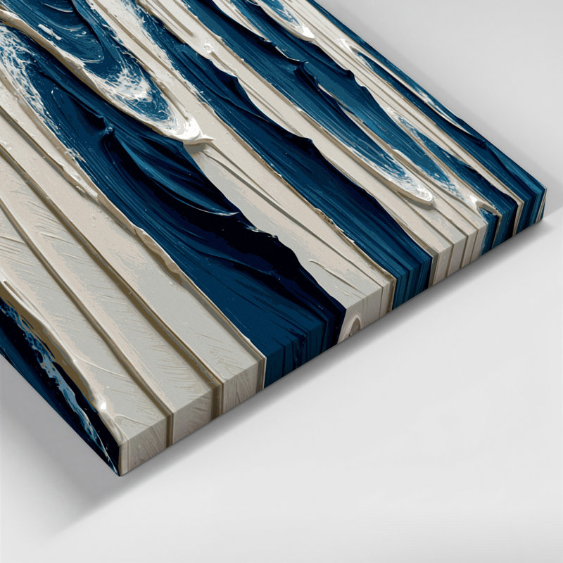 Art mural sur toile DiagonalStripes, H 12 po x l 12 po