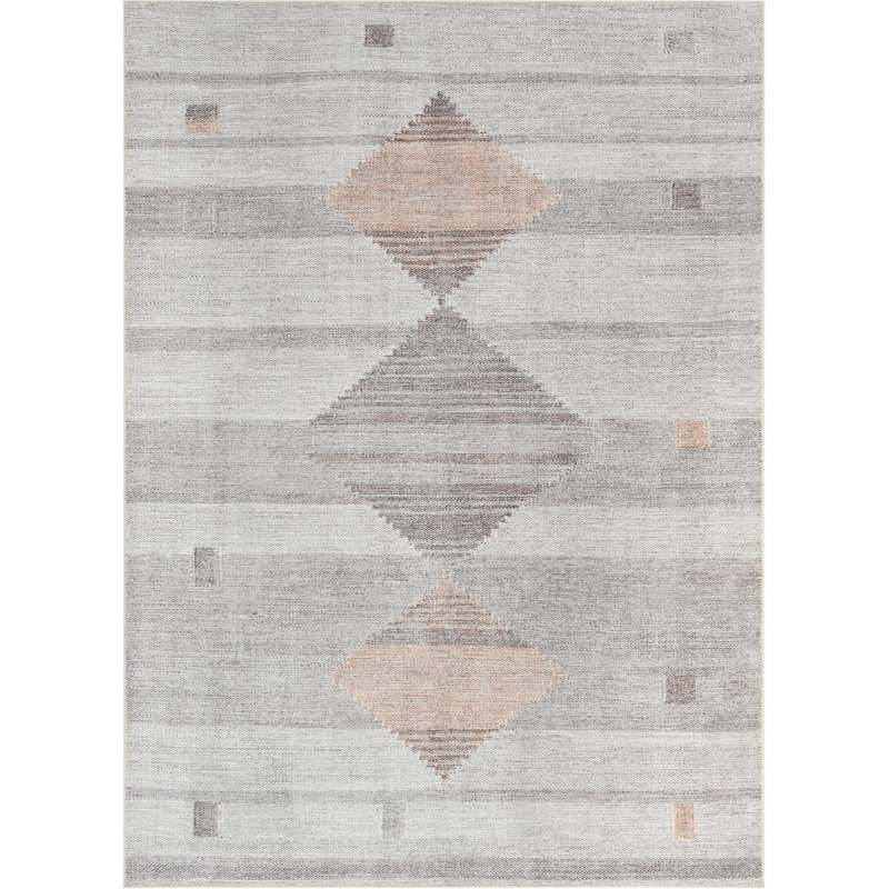 Tapis gris Eustice Southwestern, Rectangle 5 pi 3 po x 7 pi 3 po