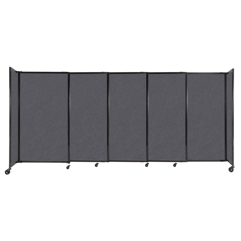 Cloison portative Soundsorb, H 60 po x l 135 po x P 1 po, Gris foncé