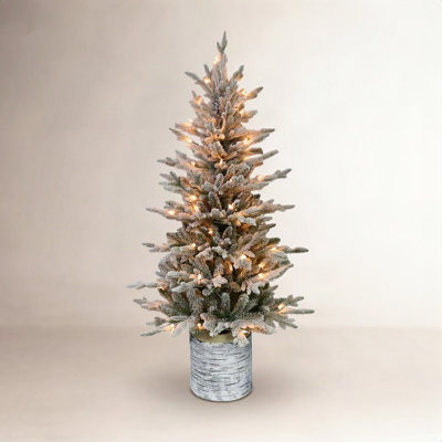 54' Lighted Artificial Fir Christmas Tree