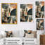 «Lyna Green and Brown Artistic Libération II», reproduction sur toile-88534022-88534021
