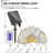 Olilawn Solar String Lights Outdoor 115FT 350 LED, Waterproof 8 Modes with Dimmer and Timer Solar Patio Lights for Patio, Lawn, Garden, Gazebo, Yard, Umbrella, Outdoors (Warm White)