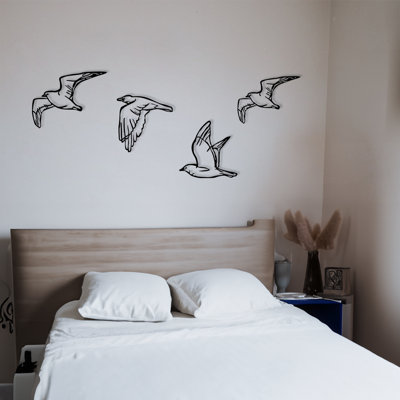 Élégant accessoire mural décoratif en métal, finition noire, 39,4 po x 9,4 po | Fabrication 100% métal, épaisseur: 0,05 pouce | Conception moderne parfaite pour la décoration intérieure et les espaces de bureau, ajout durable et élégant
