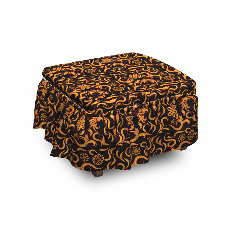 Housse pour repose-pieds Swirl Flame Fire