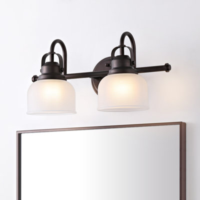 Gilcrease Metal/Glass LED Vanity Light