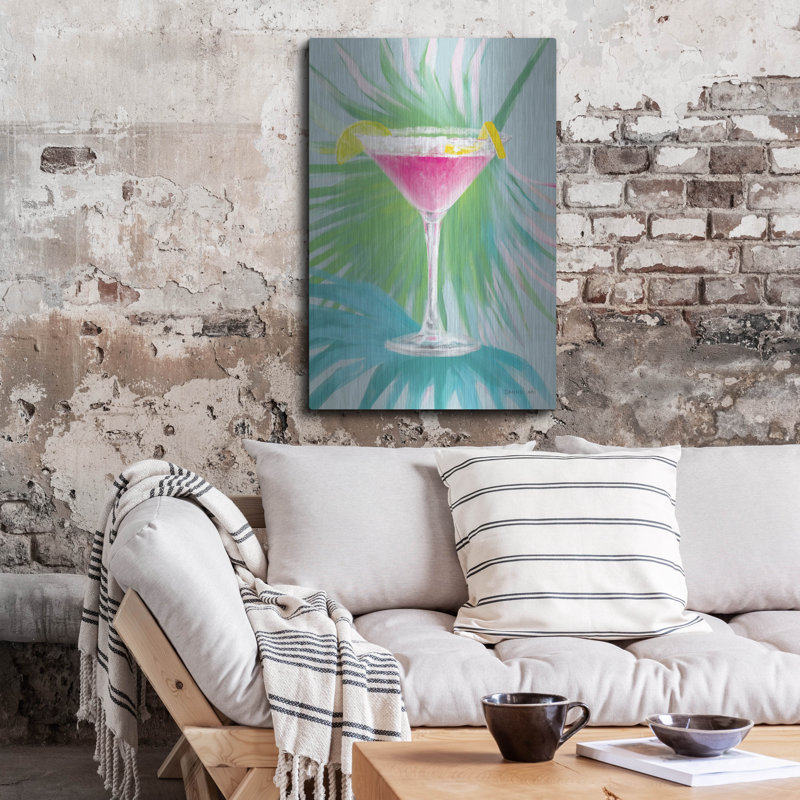  «Tropical Cocktail 2» par Danhui Nai, art mural en métal, H 36 po x l 24 po