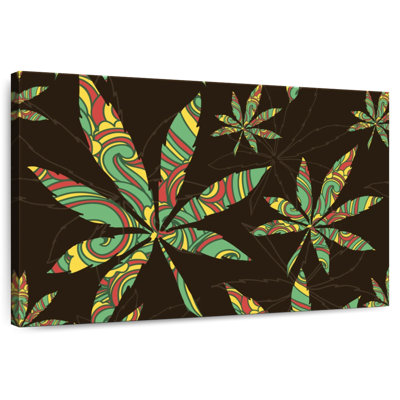 Colours Of Marijuana Leaf