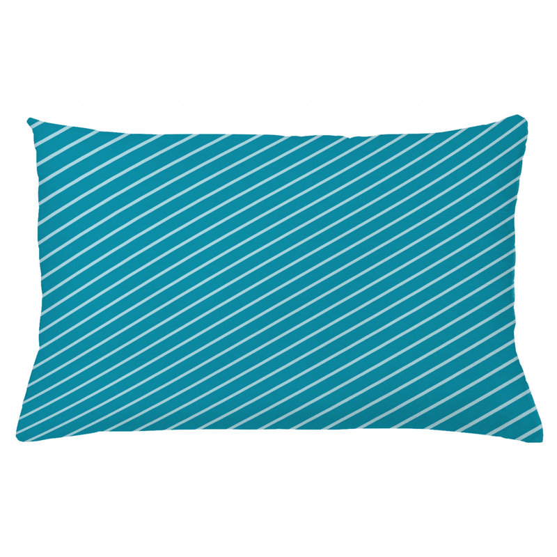 Housse de coussin lombaire à rayures intérieur/extérieur, 16 po x 26 po