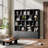 Achnas 70" H x 31" W Storage Bookcase with 10 Cubes and 2 Doors-830444051