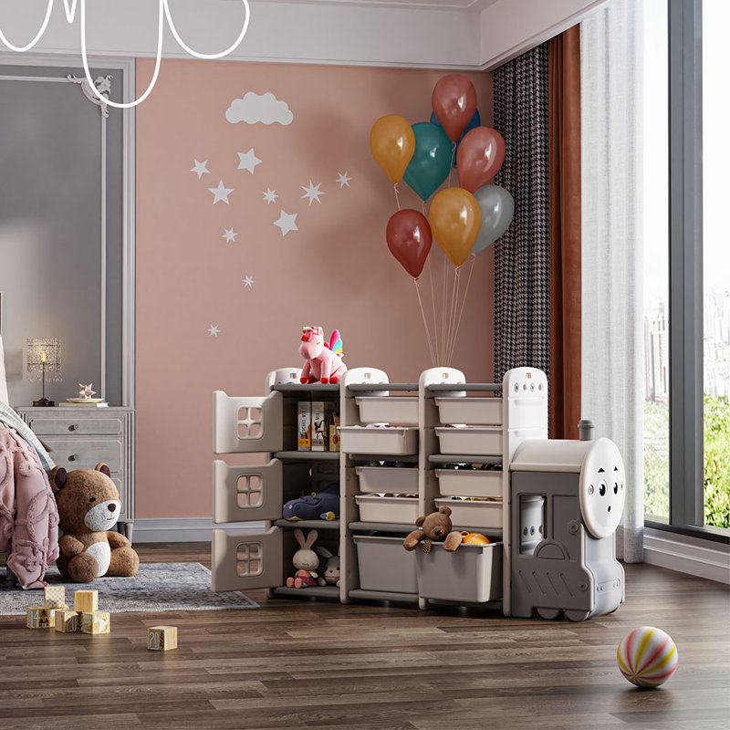 Iuli Zoomie Kids Toy Organiser with Bins
