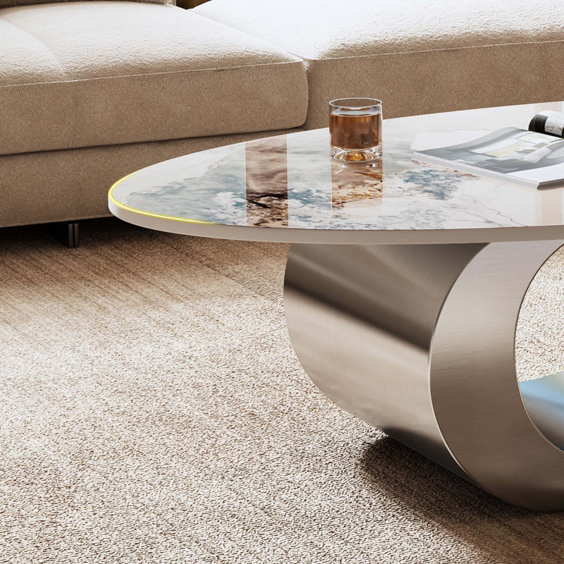 Table basse 49,2 po, Gris