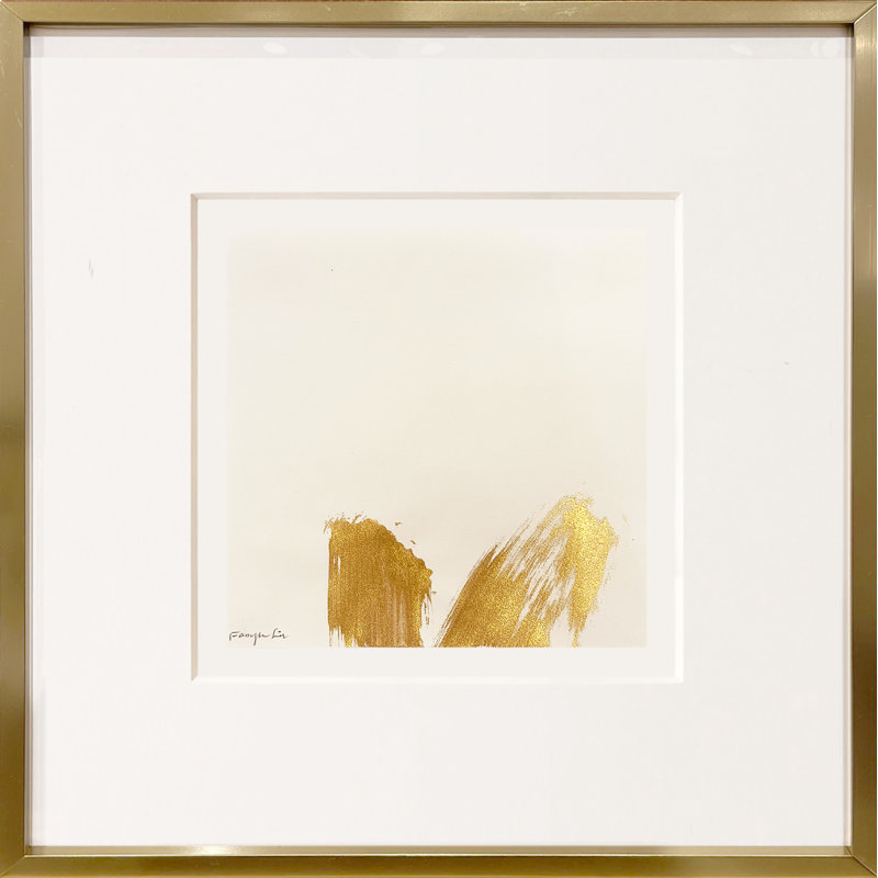 «Muse Gold No.7» par Fanyu Lin - peinture à cadre unique