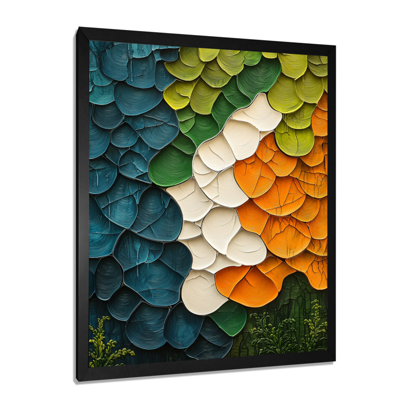 Orelie - Abstract Wall Art Prints, Black, 20" H x 12" W, Reproduction encadrée d'une seule photo
