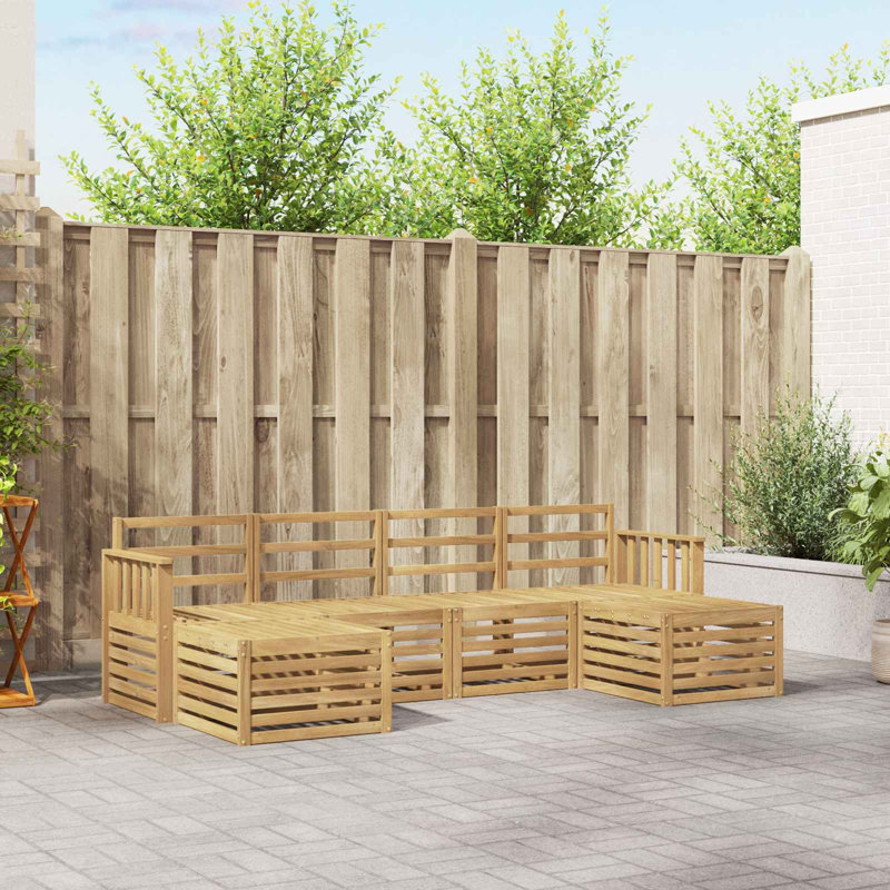 249cm Wide Patio Sectional Set