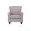 Chaise berçante en lin gris clair