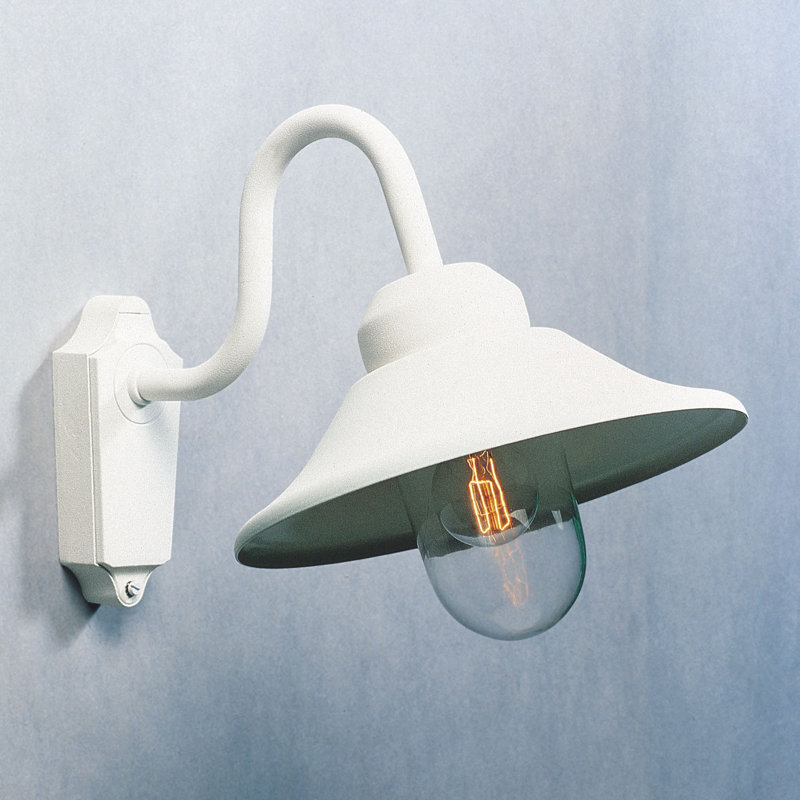 Vega Outdoor Barn Light, White