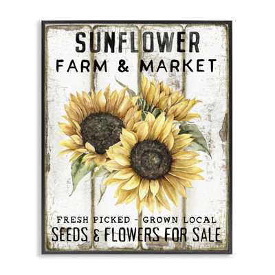  «Sunflower Farm & Market», estampe numérique par Creatif Belle