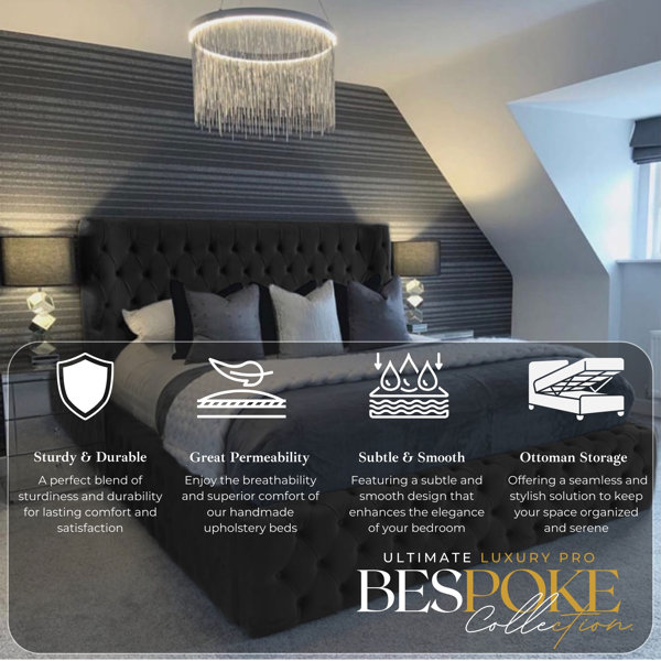 Canora Grey Majestic Nights Upholstered Ottman Storage Bed Frame ...