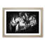Two Snuggling Tigers in Abstract - Picture Frame Painting Print-55777762-55777763