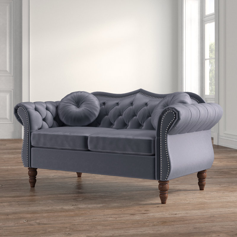 Canapé Evianna, 30.12'' H X 65.5'' W X 34'' D, Noir, noir, noir, noir