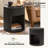 Kaybri Modern 20" Tall Fluted Round End Table wIth Storage-488903697