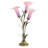 23.5"H Hand Blown Glass 3 Calla Lily Uplight Accent Lamp-1706582669
