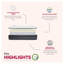 Matelas hybride pleine grandeur de 14 pouces avec mousse multicouche et ressorts ensachés, housse en polyester gris et blanc-1021622647