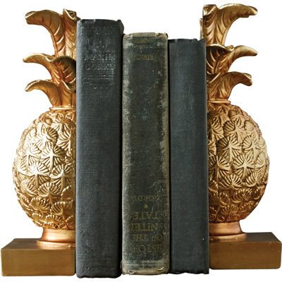 Gustave Decorative Pineapple Resin Bookends