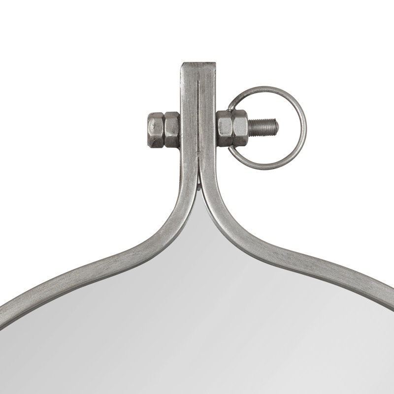 Ristaino Metal Mirror, Silver, 28.5" x 23.5"