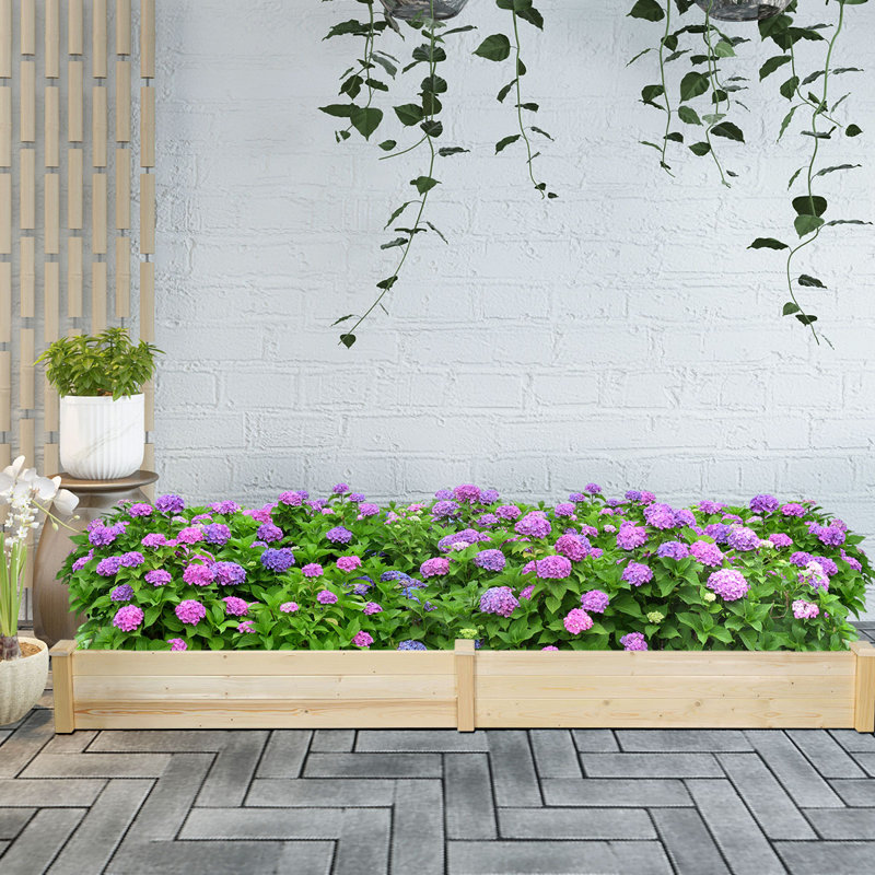 Swerve Wood Raised Garden Bed