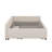 Upholstered Platform Bed with USB and Twin Size Trundle-94375233