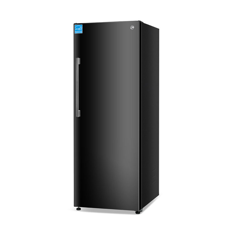 Commercial Cool 11.1 Cu. Ft. Convertible Freezer Refrigerator, Upright Fridge with Glass Shelves, Reversible Door, ENERGY STAR rated, Auto Defrost, CCUC1110GB, Black