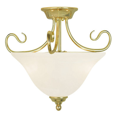 Glass Semi Flush Mount