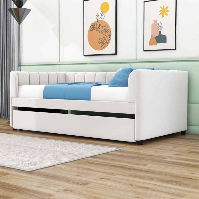 Motilaal Twin Daybed with trundle, Beige