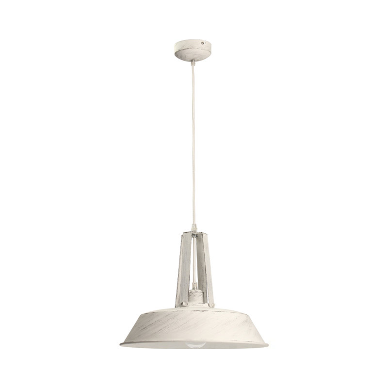 1 - Light Dome Pendant, 166cm H x 46.5cm W x 46.5cm D, Antique White
