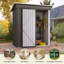 Outdoor Waterproof 5X3 Ft. D Metal Garden Storage Shed-115337251