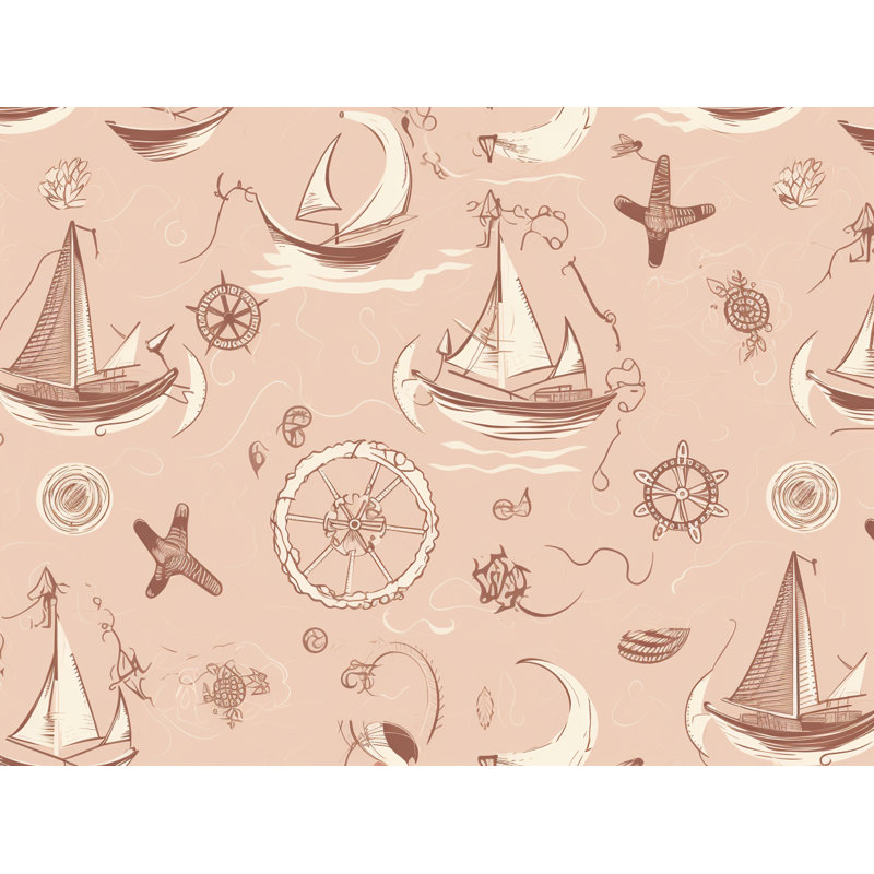 Machine Printed Throw Blanket, Geometric, 80" L x 60" W, Pink/Beige