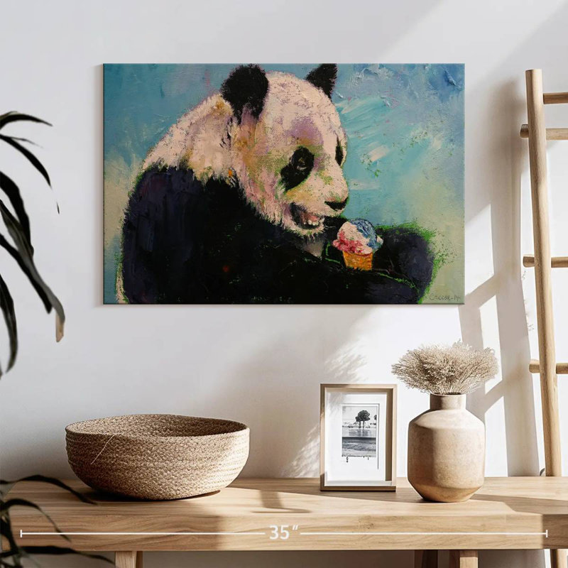 Brampt Panda Ice Cream, 16" H x 24" W