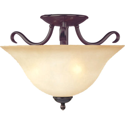 Wehr Glass Semi Flush Mount