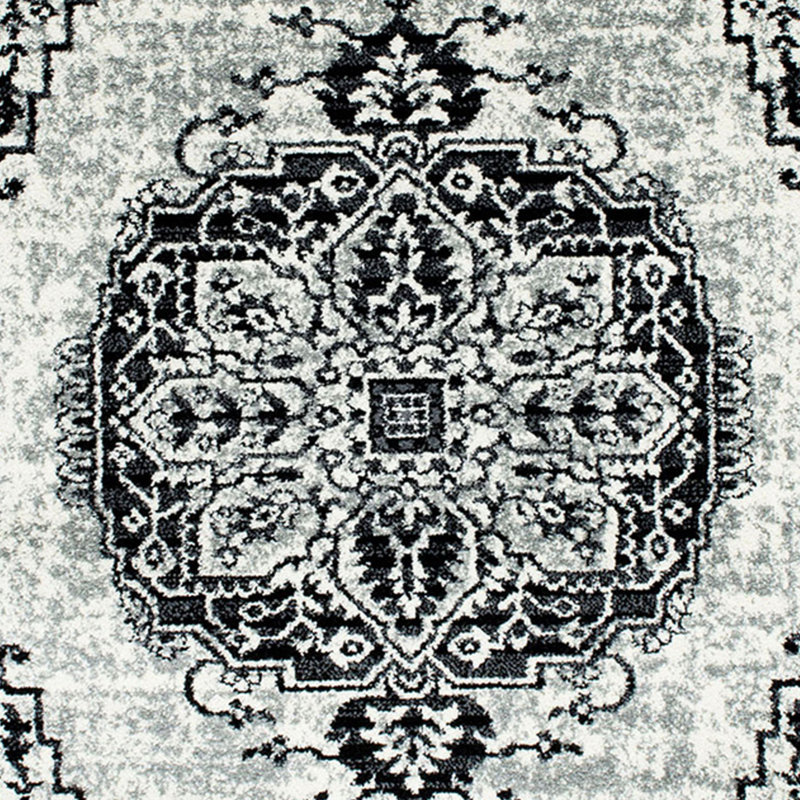 Tapis gris Buchan Medallion, Rectangle 5 pi x 7 pi