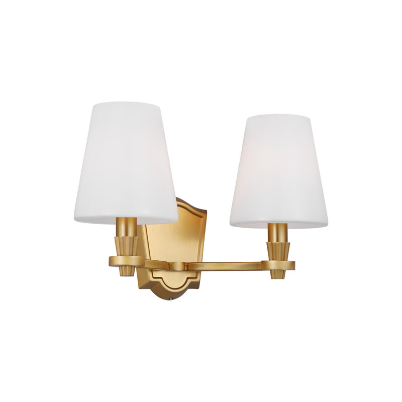 Paisley 2 - Light Vanity Light, Burnished Brass